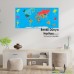 Colorful Small Turkey and World Map